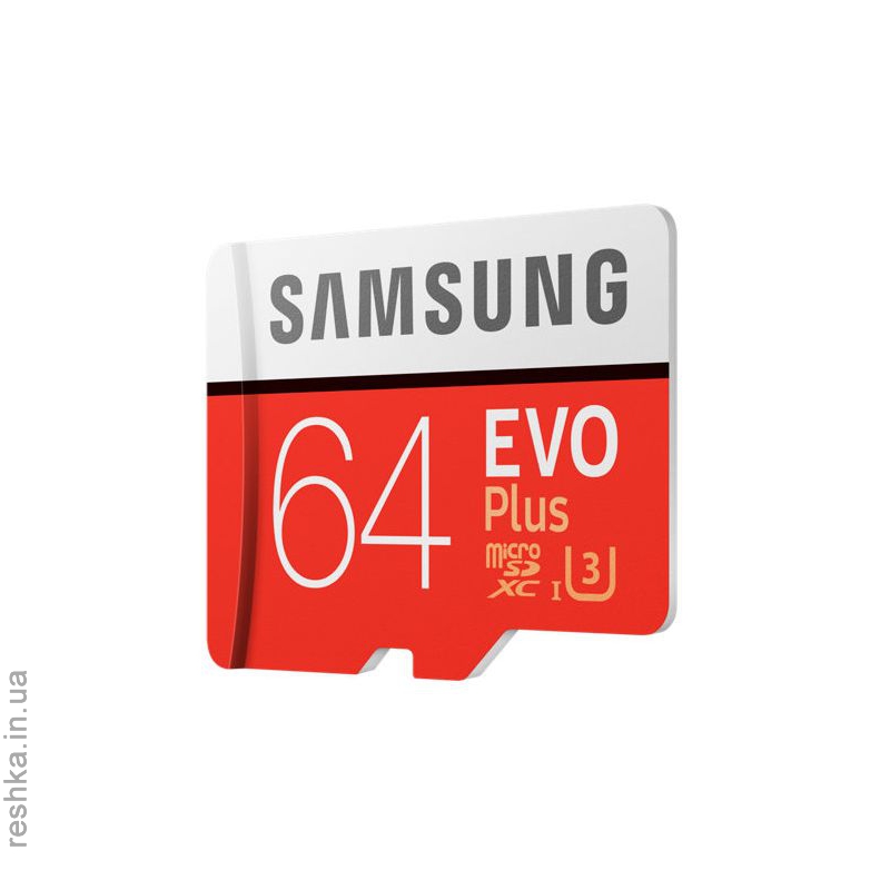Карта памяти SAMSUNG microSDXC 64GB EVO PLUS UHS-I (R100, W60MB/s)