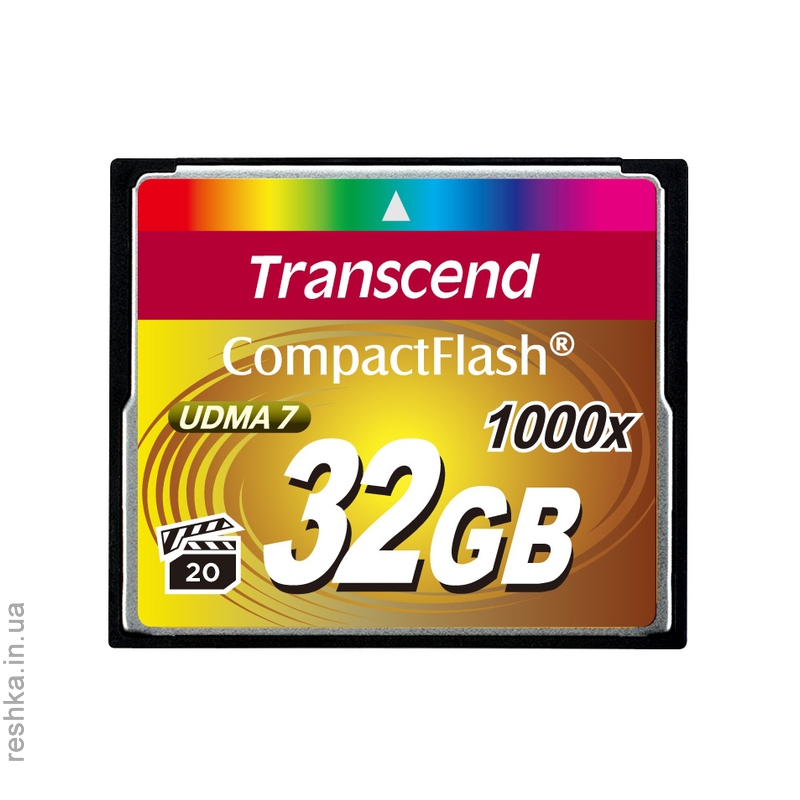 Карта памяти Transcend Compact Flash 32 GB (1000X)