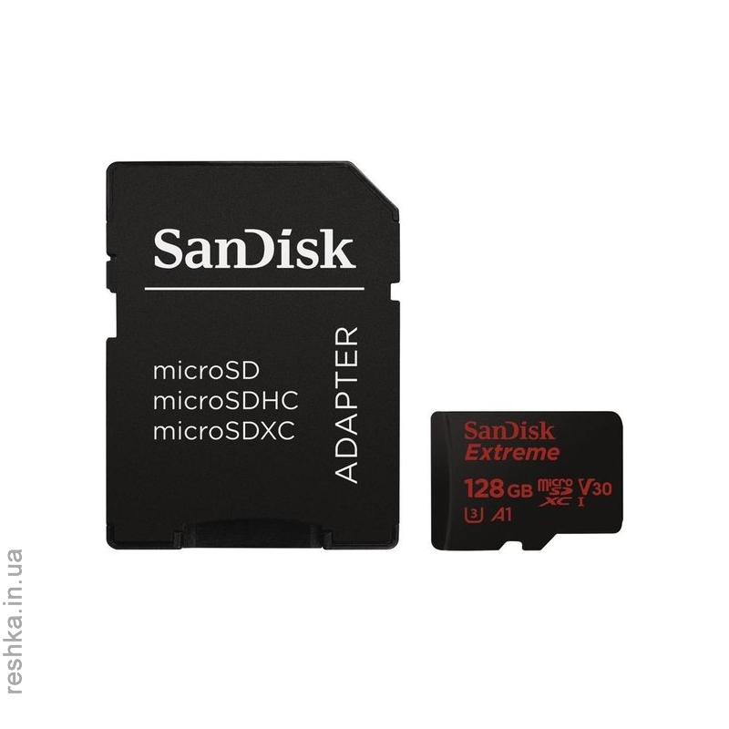 Карта памяти SANDISK microSDXC 128GB Extreme A1 C10 V30 UHS-I U3 