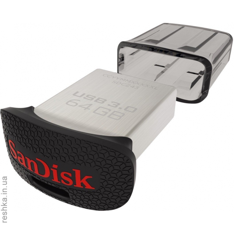 Флешка Sandisk  Cruzer Ultra Fit 64GB (SDCZ43-064G-G46/GAM46)