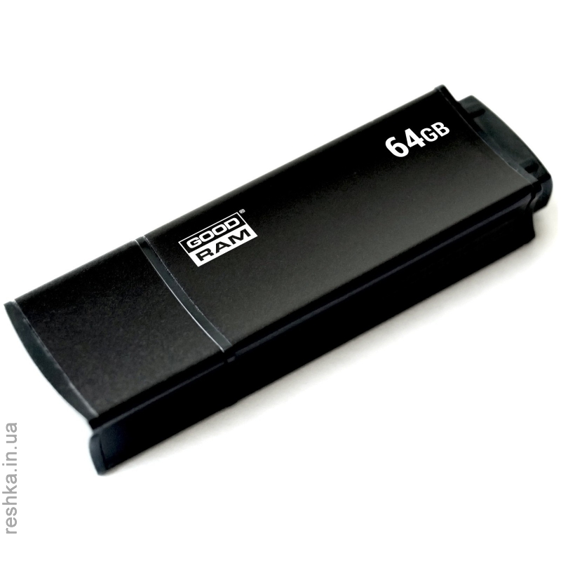 Флешка Goodram  Edge 64GB Black (UEG3-0640K0R11)