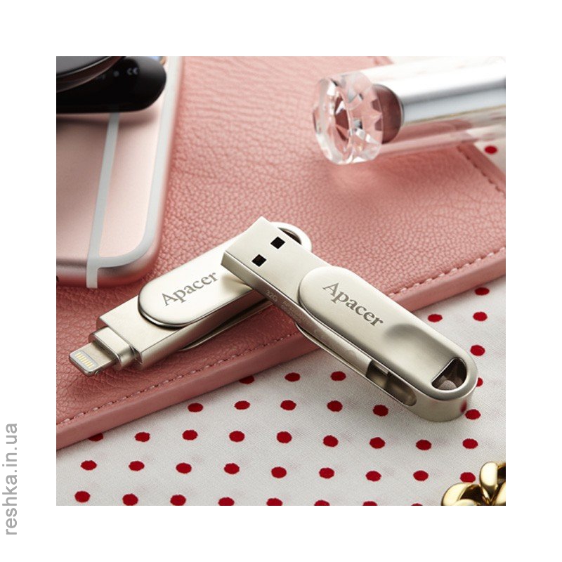 Флешка Apacer  Handy Steno AH790 32GB Silver (AP32GAH790S-1)