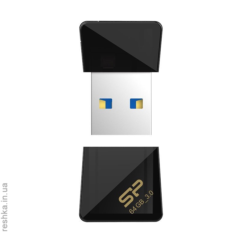 Флешка Silicon-Power  Jewel J08 64GB Black (SP064GBUF3J08V1K)