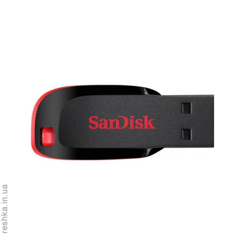 Flash Drive SANDISK Cruzer Blade 128Gb Black/red