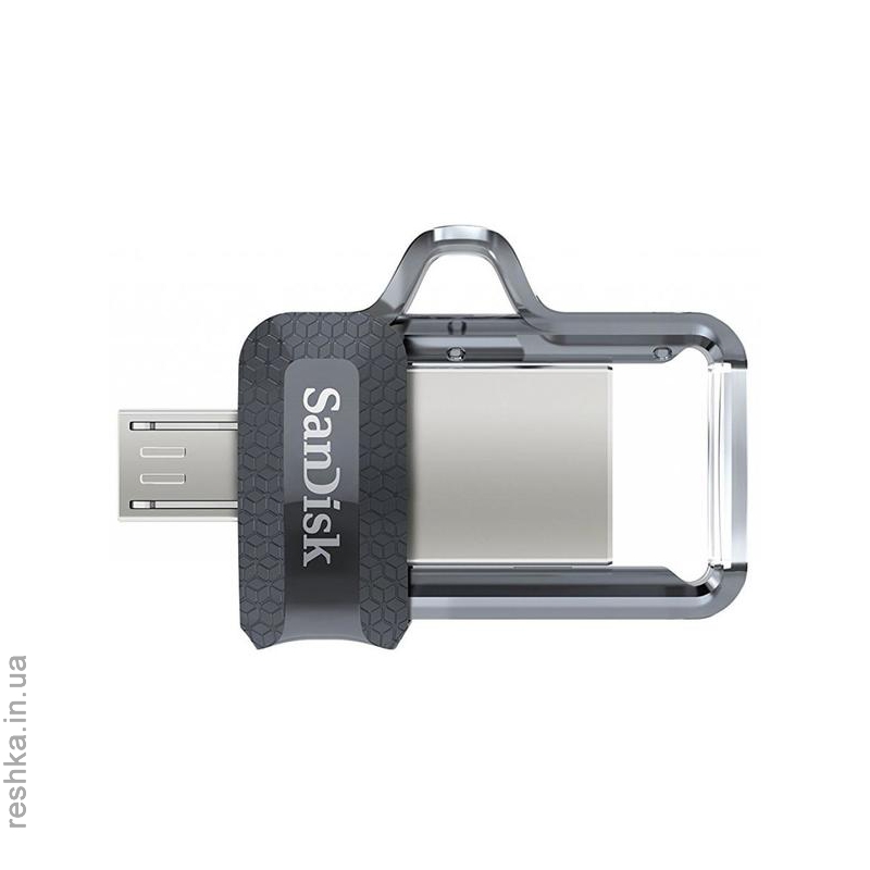 Flash Drive Sandisk Ultra Dual 128 Gb, OTG, USB 3.0 Black