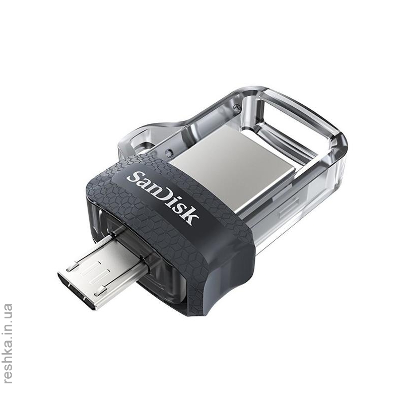 Flash Drive Sandisk Ultra Dual 128 Gb, OTG, USB 3.0 Black