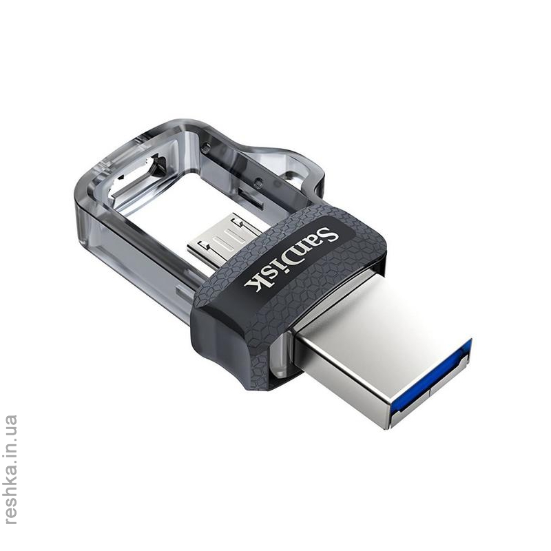 Flash Drive Sandisk Ultra Dual 128 Gb, OTG, USB 3.0 Black