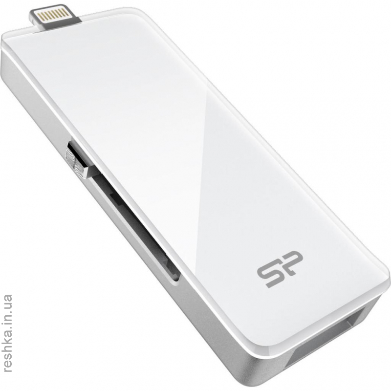USB флеш накопитель Silicon Power 32GB xDrive Z30 White USB 3.0/Lightning (SP032GBLU3Z30V1W) изображение 4