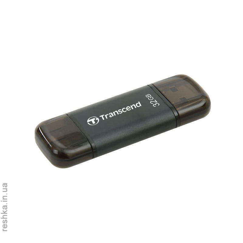 Flash Drive Transcend JetDrive Go 300 32GB, Lightning/USB 3.1 Black