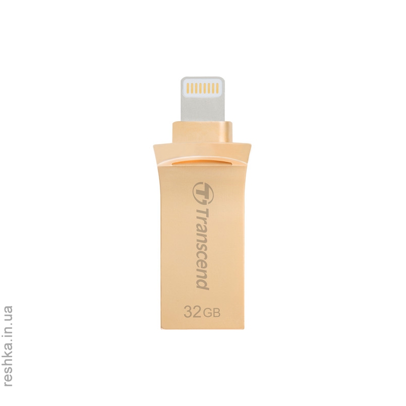 Flash Drive Transcend JetDrive Go 500 32GB, Lightning/USB 3.1 Gold