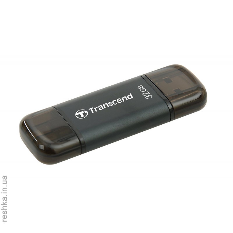 Флеш-память Transcend JetDrive Go 300 64GB, Lightning/USB 3.1 Black