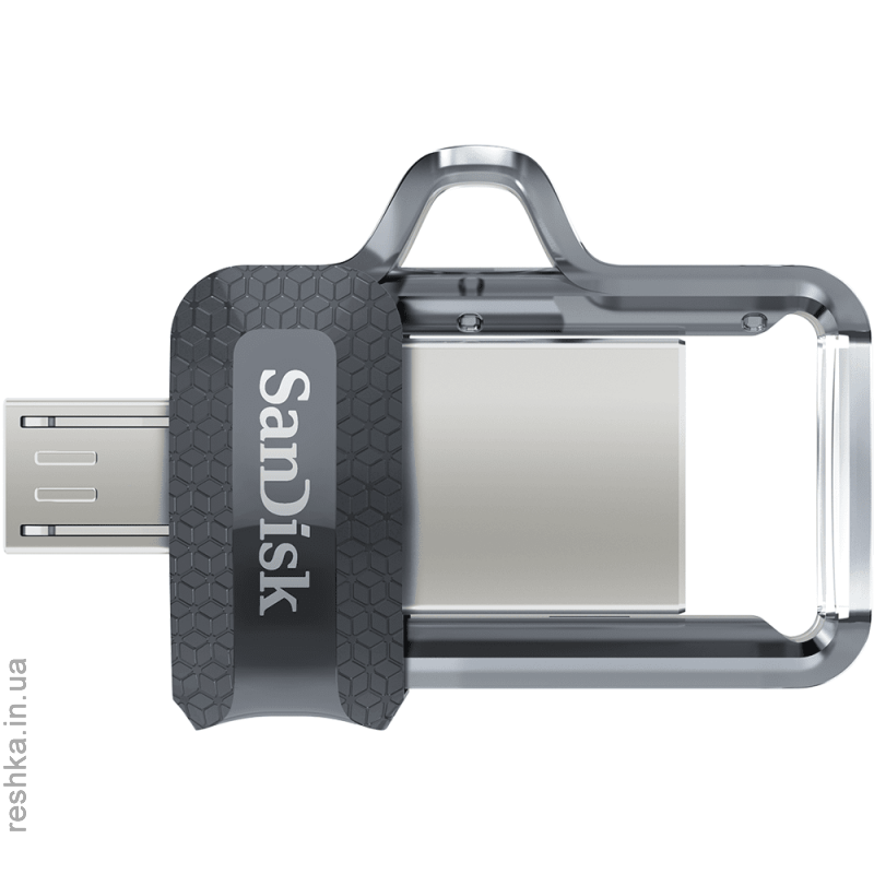 Flash Drive Sandisk Ultra Dual 256 Gb, OTG, USB 3.0 Black