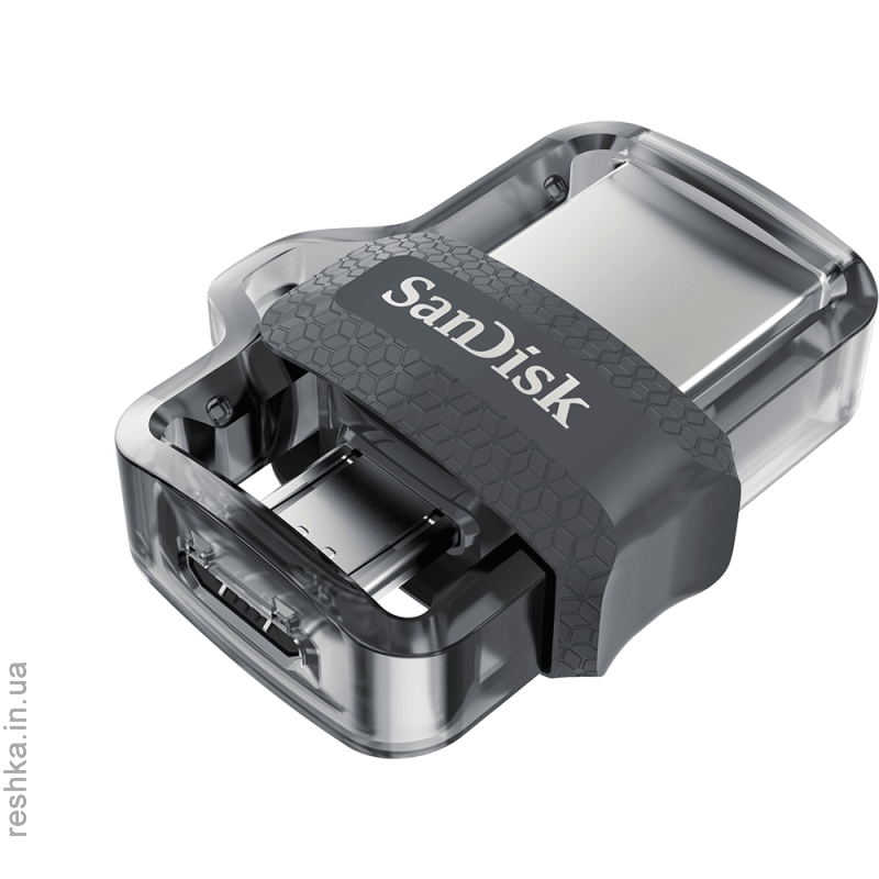 Flash Drive Sandisk Ultra Dual 256 Gb, OTG, USB 3.0 Black