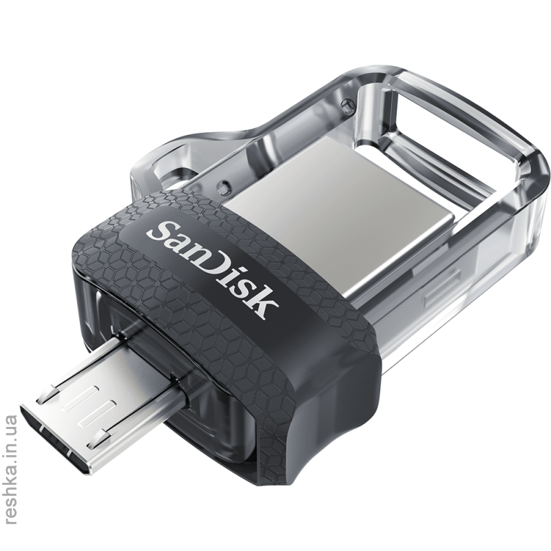 Flash Drive Sandisk Ultra Dual 256 Gb, OTG, USB 3.0 Black