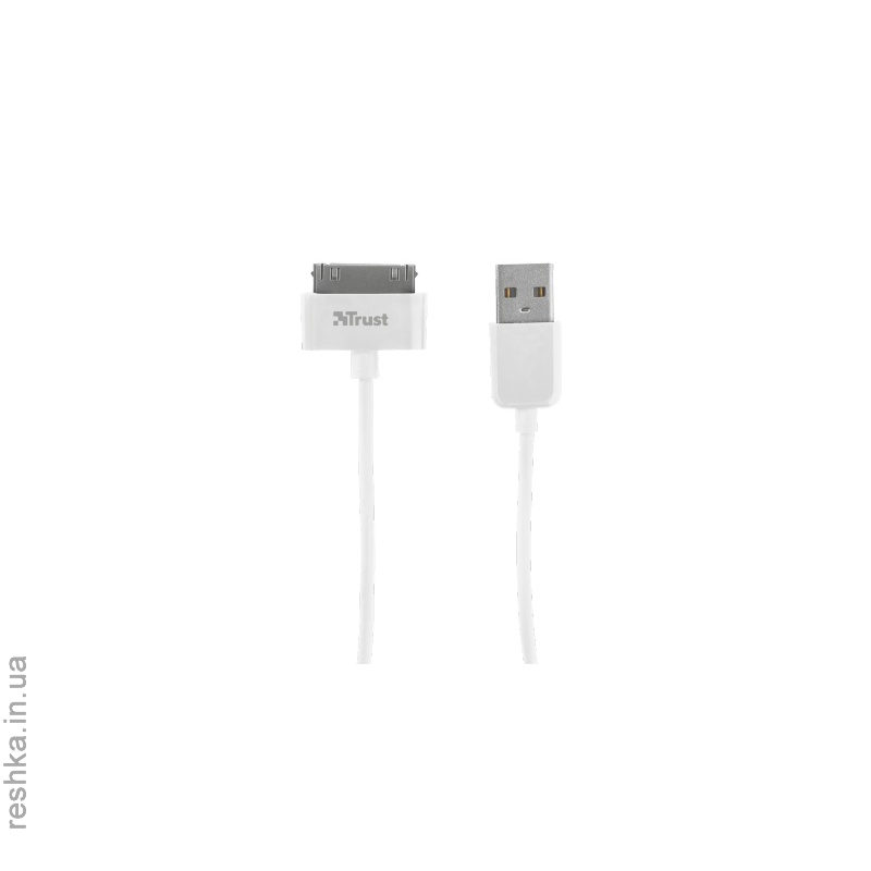 Кабель Trust 30-pin cable for Apple - 1M White
