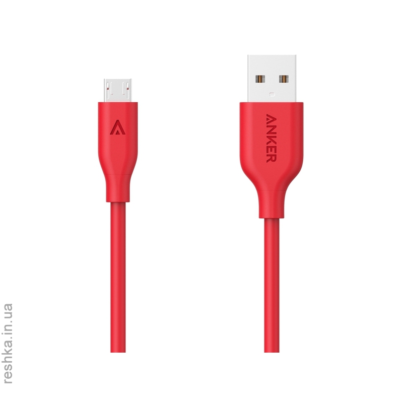 Кабель Anker Powerline MicroUSB - 1.8m Red