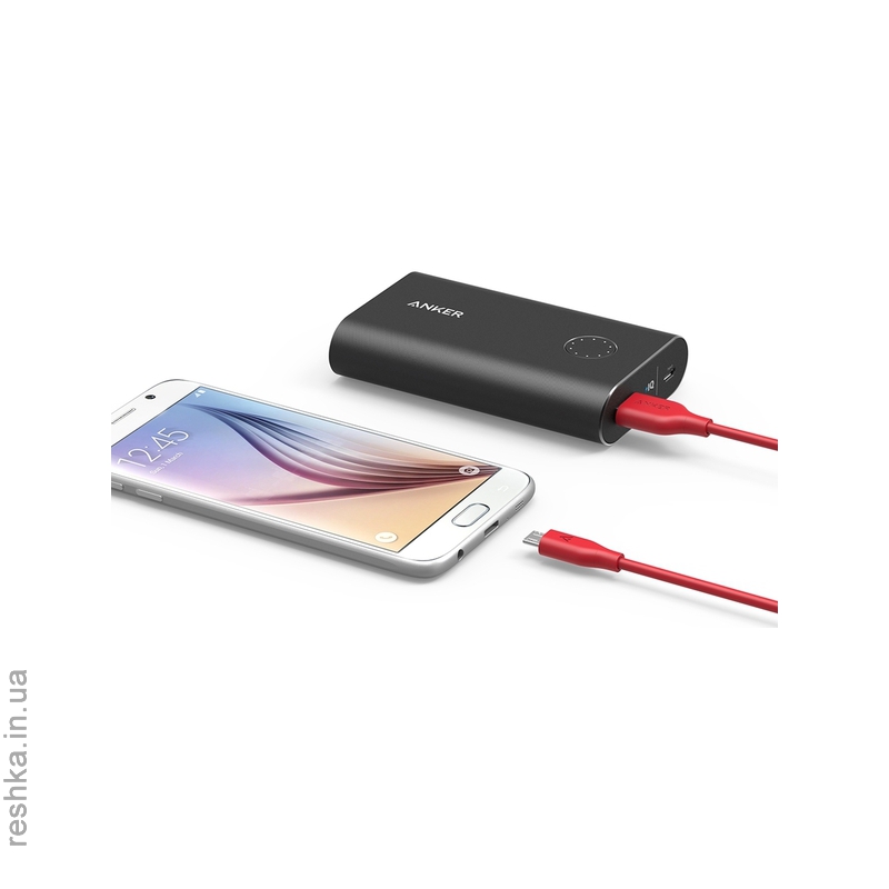 Кабель Anker Powerline MicroUSB - 1.8m Red