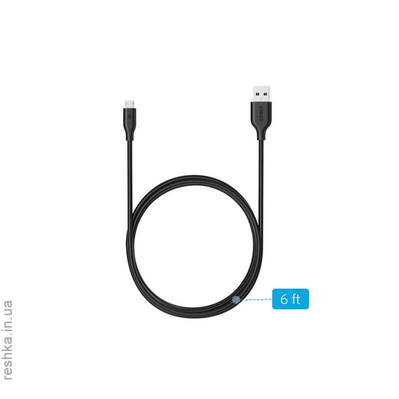 Кабель Anker PowerLine Micro USB (1.8m) Space Gray