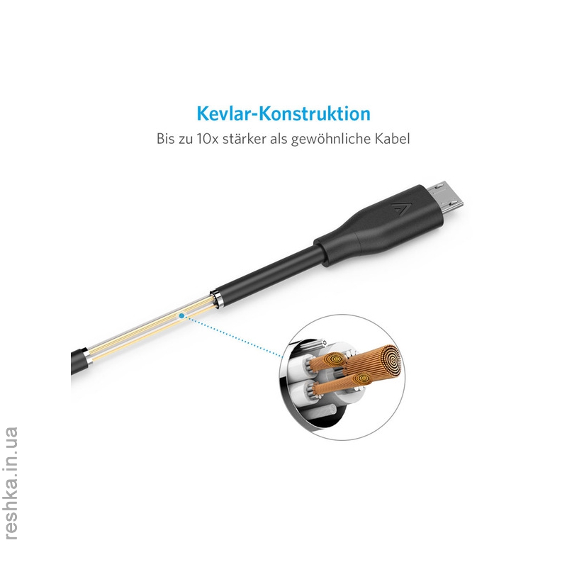 Кабель Anker PowerLine Micro USB (1.8m) Space Gray