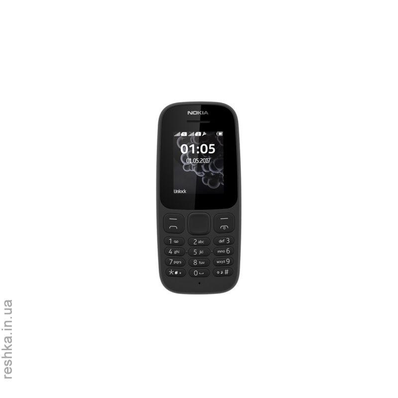 Мобильный телефон Nokia 105 Dual Sim Black 