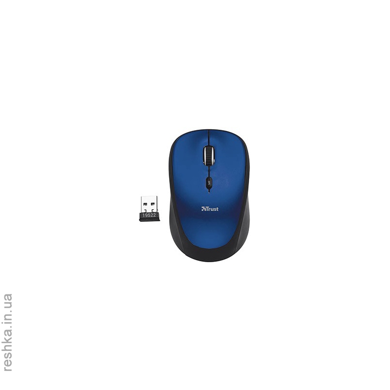 Мышь TRUST Yvi Wireless Mouse Blue