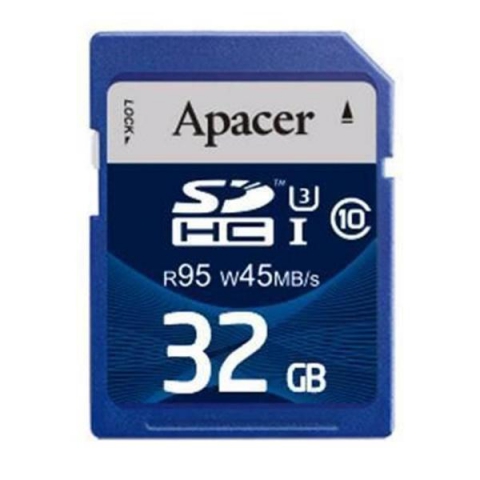 Карта памяти Apacer SDHC 32GB Class 10 UHS-I (R95, W45MB/s)