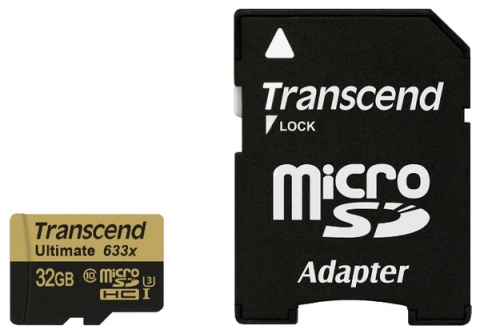 Карта памяти Transcend microSDHC 32GB UHS-I U3 Ultimate (R95,W85MB/s)