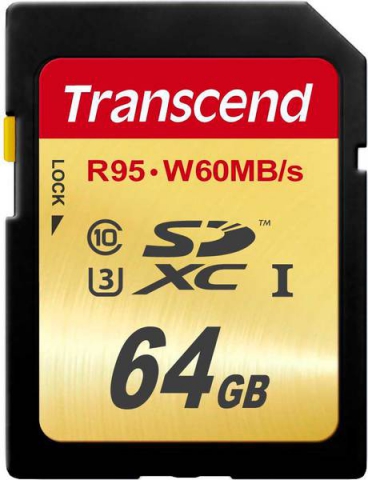 Карта памяти Transcend 64 GB class 10 UHS-I U3 Ultimate