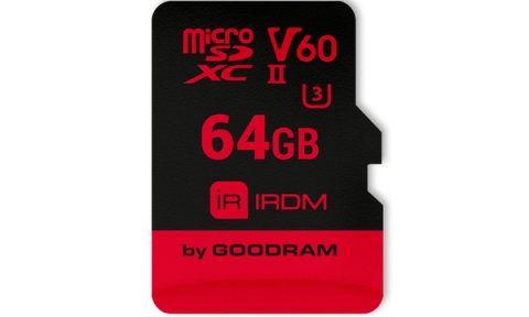 Карта памяти GOODRAM microSDXC 64GB IRDM UHS II V60 U3 (R280/W110)