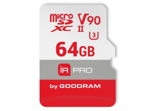 Карта памяти GOODRAM microSDXC 64GB IRDM PRO UHS II V90 U3 (R280/W240)