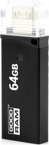 Флешка Goodram  Twin 64GB Black (OTN3-0640K0R11)