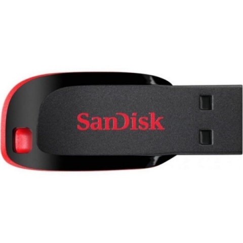 Flash Drive SANDISK Cruzer Blade 128Gb Black/red