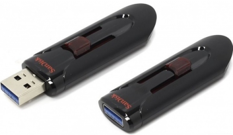 Flash Drive Sandisk Cruzer Glide 128 Gb USB 3.0 Black