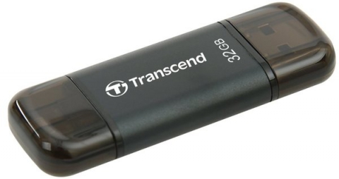 Flash Drive Transcend JetDrive Go 300 32GB, Lightning/USB 3.1 Black