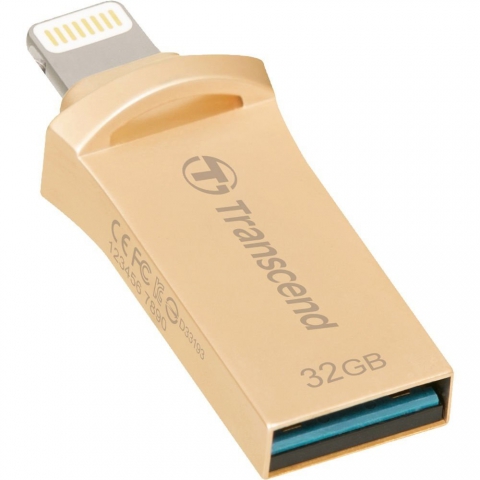 Flash Drive Transcend JetDrive Go 500 64GB, Lightning/USB 3.1 Gold