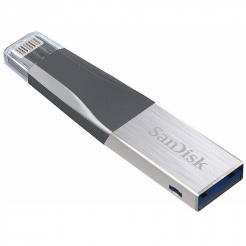 Flash drive SANDISK iXpand Mini 128 Gb, USB 3.0/Lightning for Apple