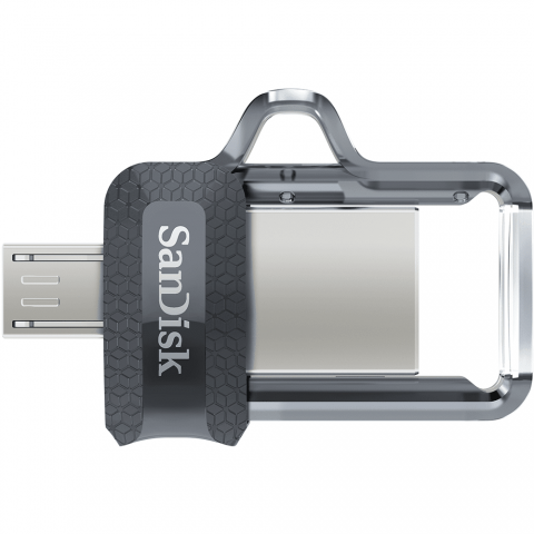 Flash Drive Sandisk Ultra Dual 256 Gb, OTG, USB 3.0 Black