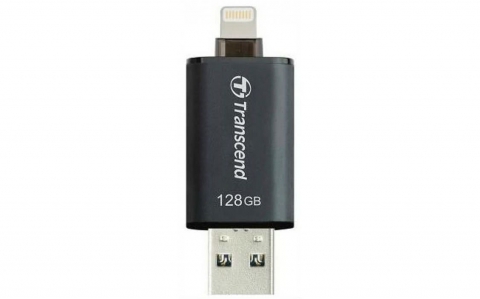 Флеш-память Transcend  JetDrive Go 300 128GB, Lightning/USB 3.1 Black