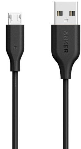 Кабель Anker Powerline Micro USB - 0.9м V3 Black
