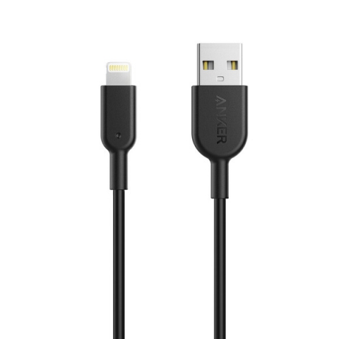 Кабель Anker Powerline II Lightning - 0.9 м V2 (Black)