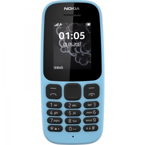 Телефон Nokia  105 Single Sim 2017 Blue