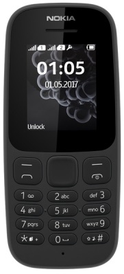 Мобильный телефон Nokia 105 Dual Sim Black 