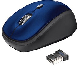 Мышь TRUST Yvi Wireless Mouse Blue
