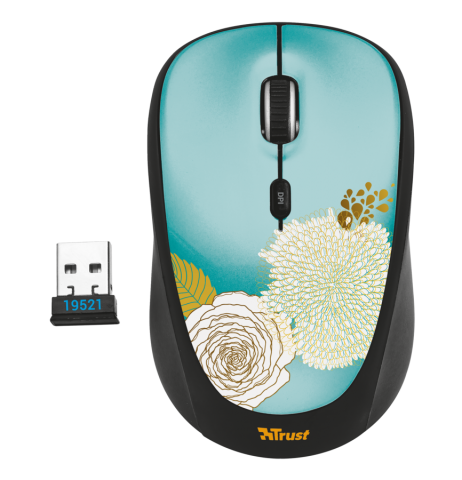 Мышь TRUST Yvi Wireless Mouse Flower