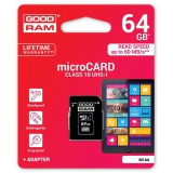 Карта памяти Goodram microSDXC 64GB Class 10 UHS I + adapter
