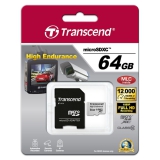 Карта памяти Transcend microSDXC 64 GB Class 10 High Endurance + ad