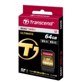 Карта памяти Transcend SDXC 64 GB UHS-I Ultimate U3 (R95, W85MB/s)