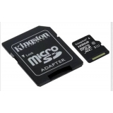 Карта памяти Kingston microSDXC 128 Gb UHS-I+adapter U1 (R45, W10MB/s)