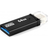 Флешка Goodram  Twin 64GB Black (OTN3-0640K0R11)