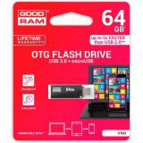 Флешка Goodram  Twin 64GB Black (OTN3-0640K0R11)